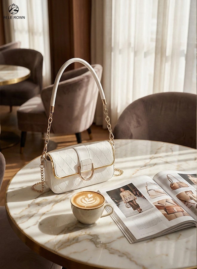 بليه روان شنطة يد نسائية شنطة كتف كروس فاخرة مع حزام سلسلة أنيق شنط نسائية بستايل عصري مثالية للتسوق والعمل والسفر - Image 2